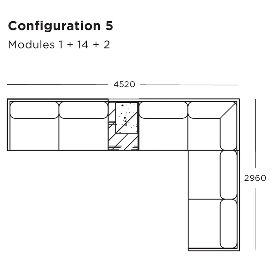 Maho Modular Sofa (Modules 1-4) - Image 29