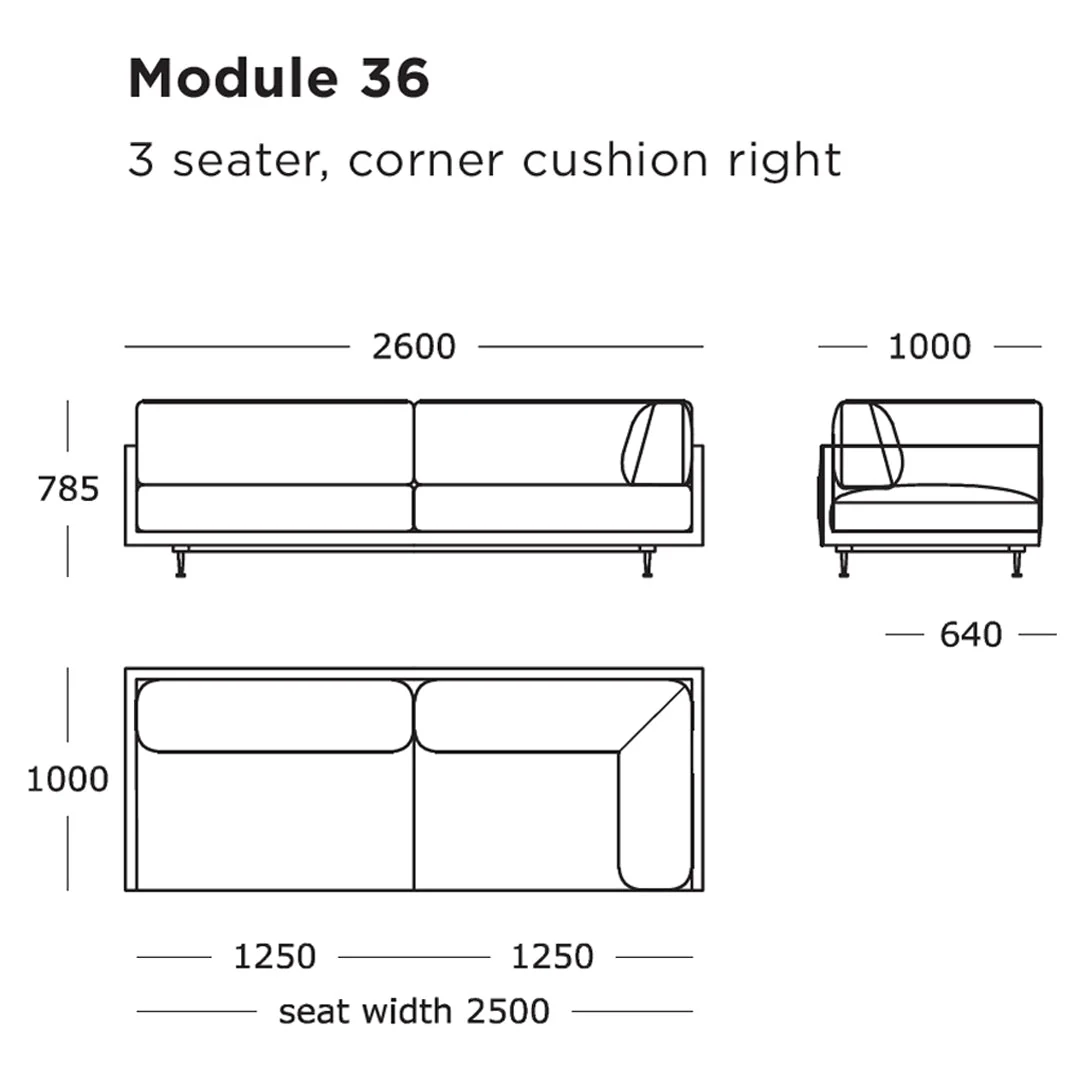 Maho Modular Sofa (Modules 33-36) - Image 7