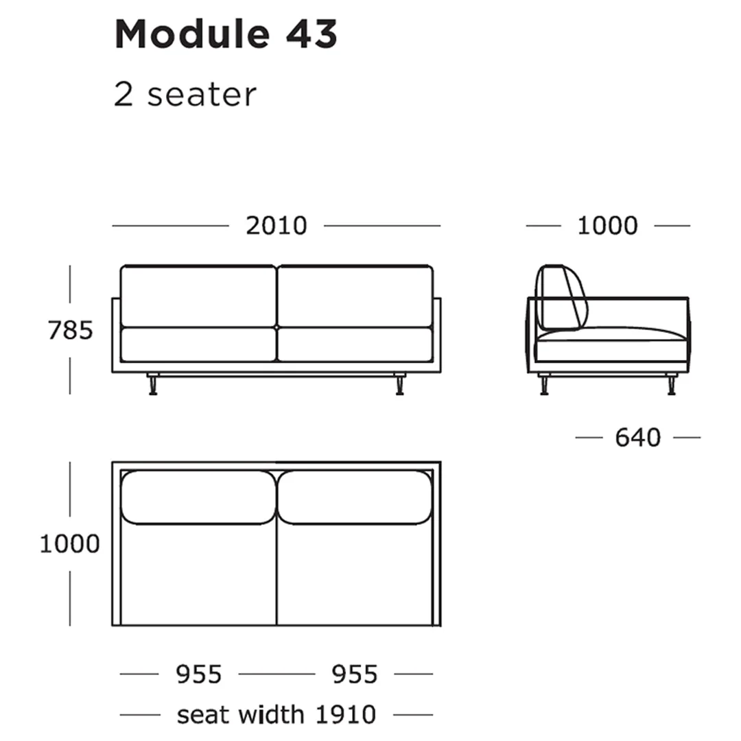 Maho Modular Sofa (Modules 41-43) - Image 6