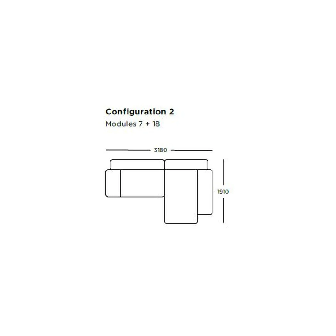 Pontone Pre-configured Sofa - Setup 2