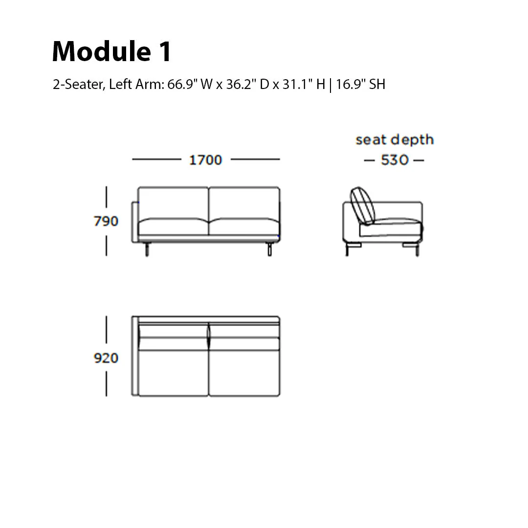 Trace Modular Sofa (Modules 1-6) - Image 49