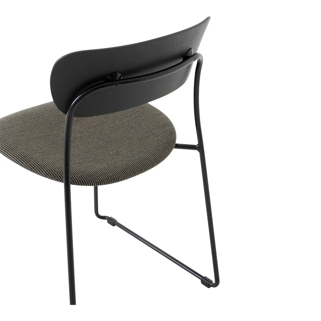 Pavilion AV52 Side Chair - Upholstered Seat - Sled Base - Stackable - Image 5