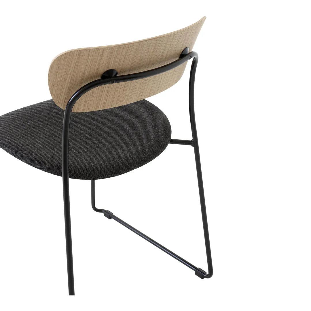 Pavilion AV52 Side Chair - Upholstered Seat - Sled Base - Stackable - Image 6