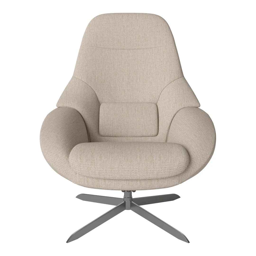 Saga Grand Armchair - Swivel Base w/ Return - Image 7