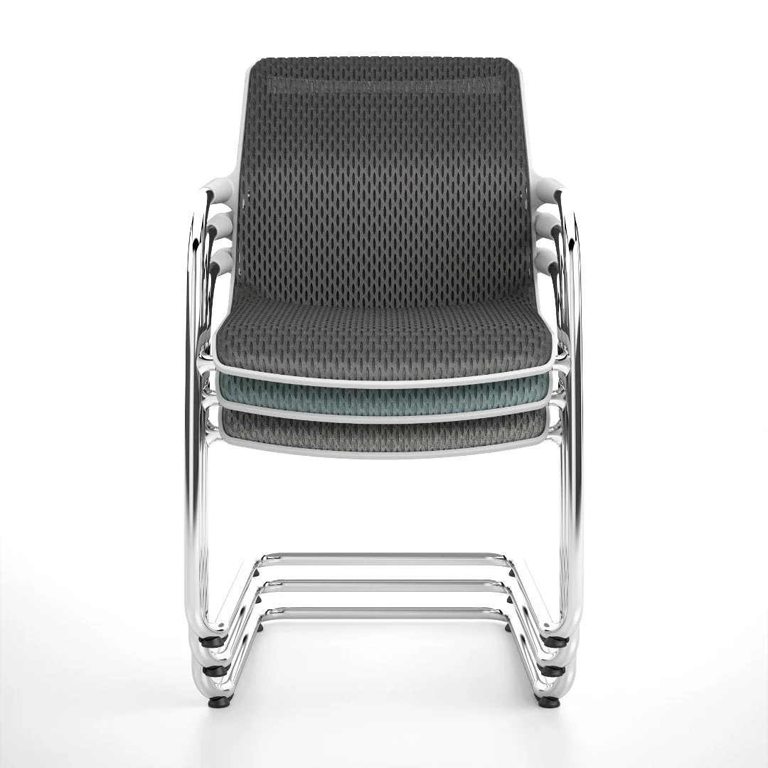 Unix Cantilever Office Chair - Stacking - Image 2