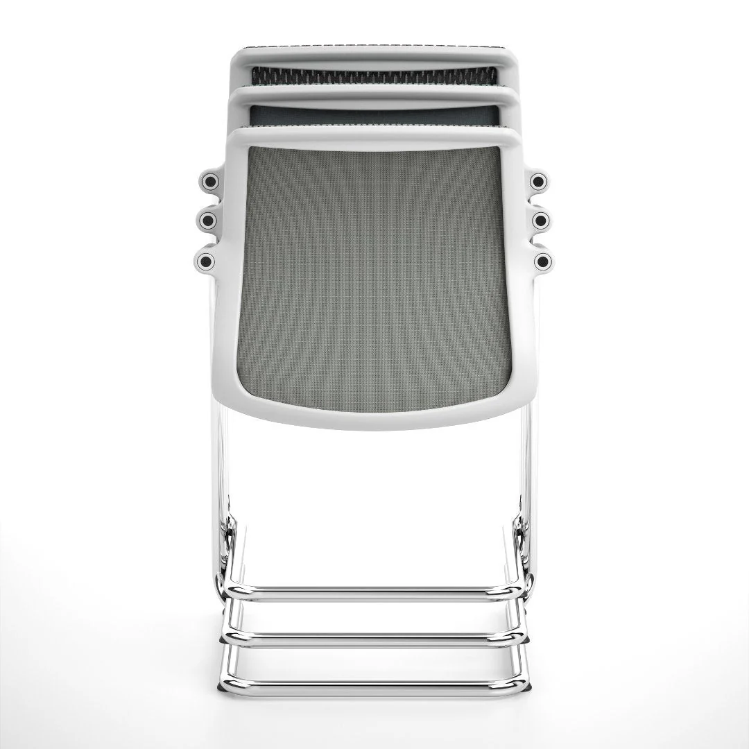 Unix Cantilever Office Chair - Stacking - Image 3