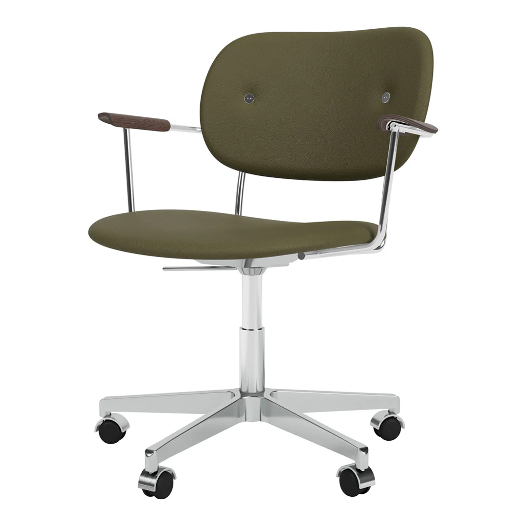 Co Office Armchair - Fully Upholstered - Swivel Base w/ Casters - Image 2
