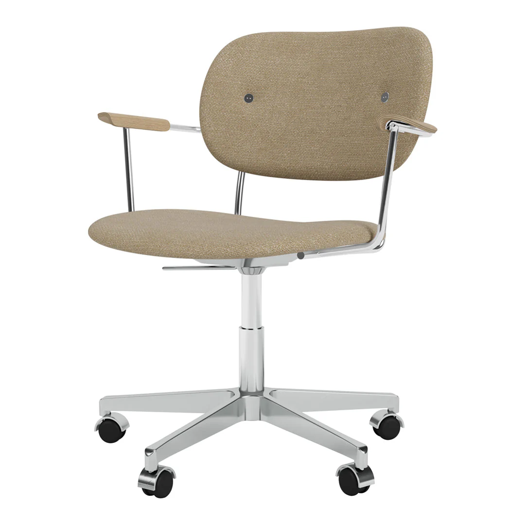 Co Office Armchair - Fully Upholstered - Swivel Base w/ Casters - Image 4