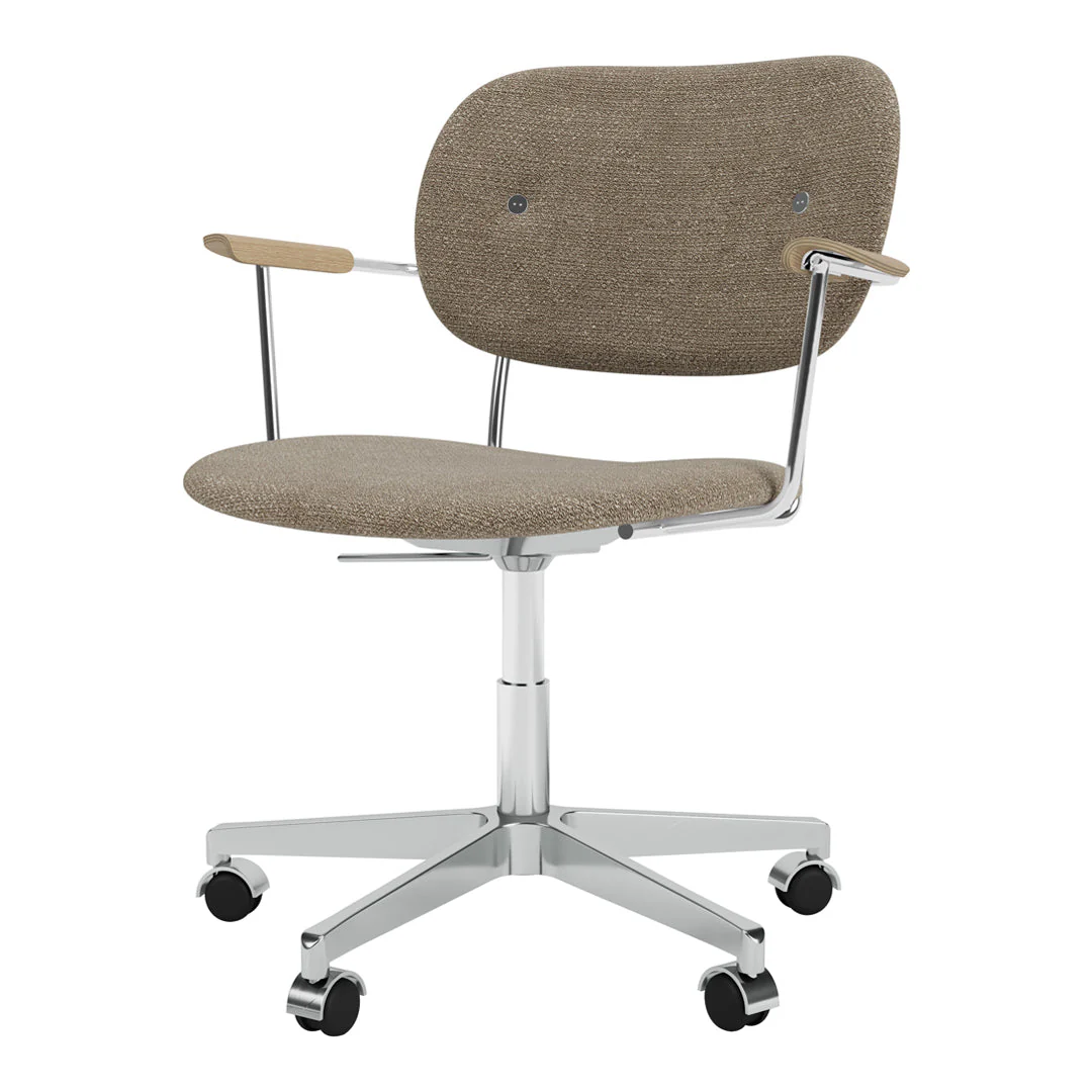 Co Office Armchair - Fully Upholstered - Swivel Base w/ Casters - Image 9