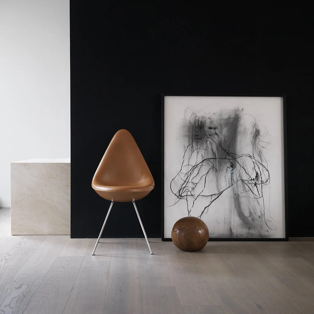 Drop Side Chair - Leather Upholstered - Image 7
