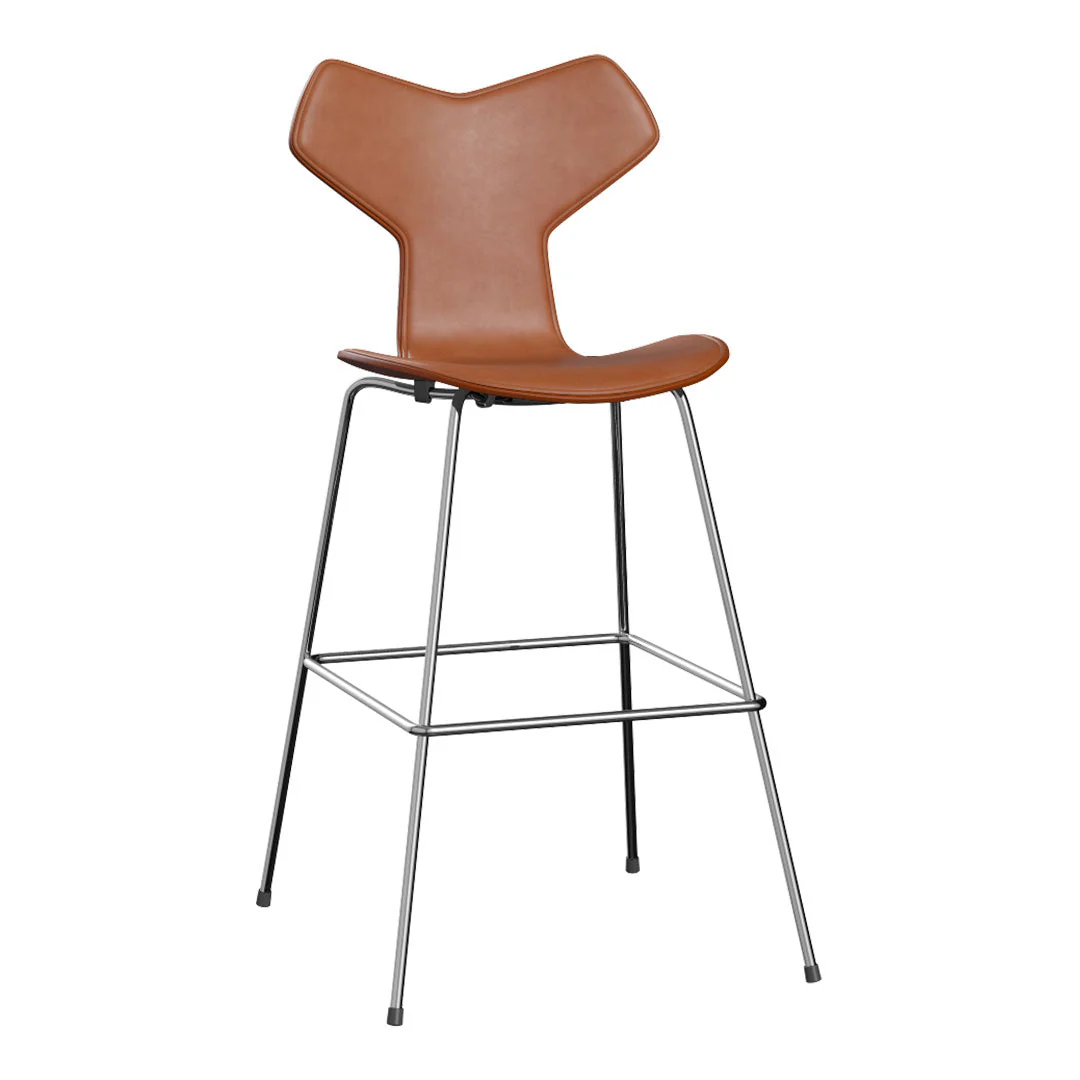 Grand Prix Bar Chair 3139 - Colored Ash - Front Upholstered - Image 2