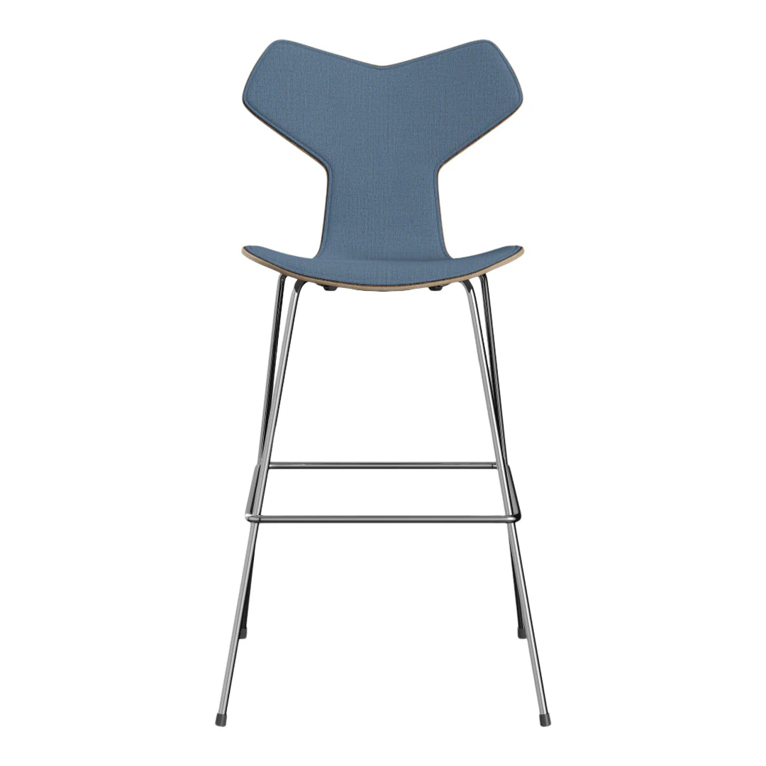 Grand Prix Bar Chair 3139 - Clear Lacquered - Front Upholstered - Image 7