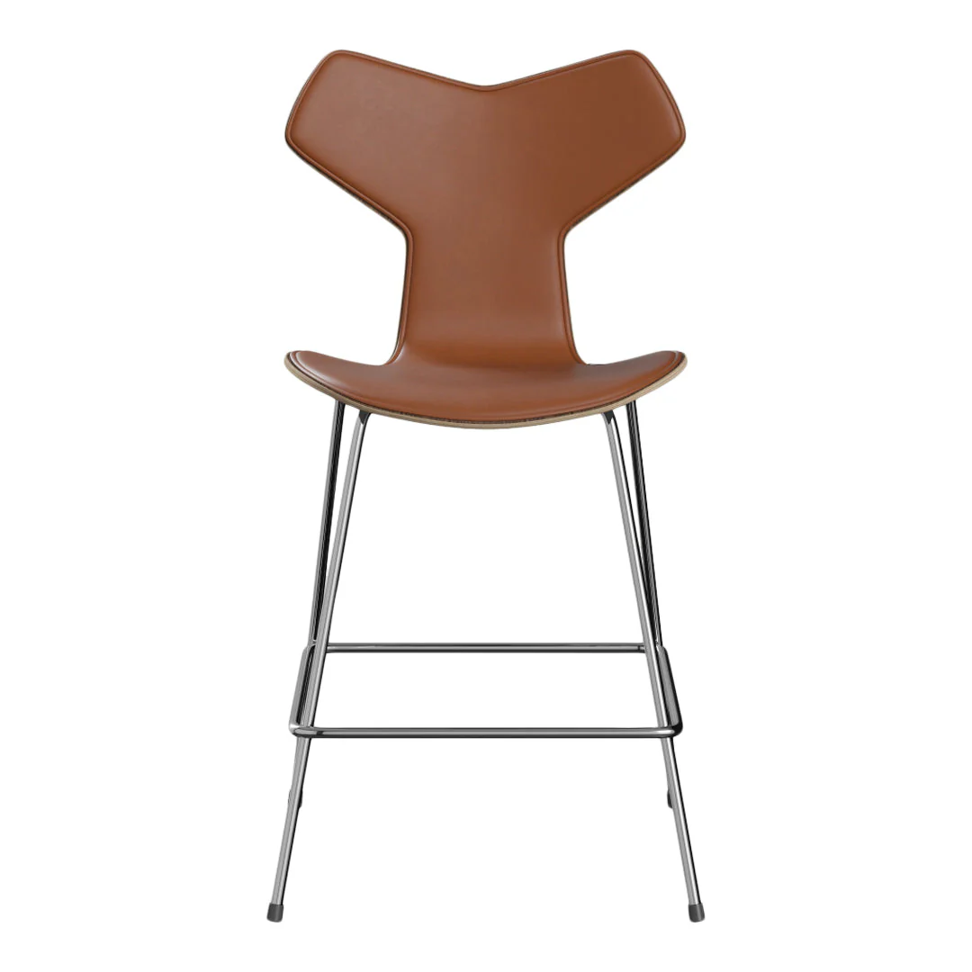 Grand Prix Counter Chair 3138 - Clear Lacquered - Front Upholstered - Image 4