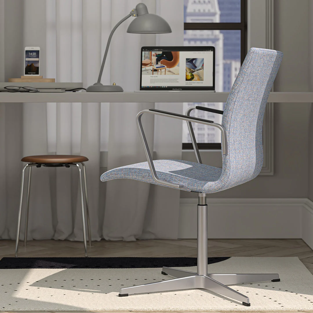 Oxford Low Back Office Armchair - 4 Star Base - Image 3