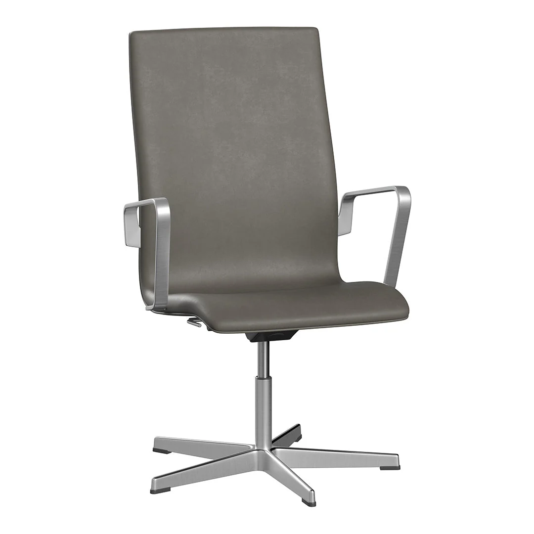 Oxford Medium Back Office Armchair - 5 Star Base - Height Adjustable - Image 2