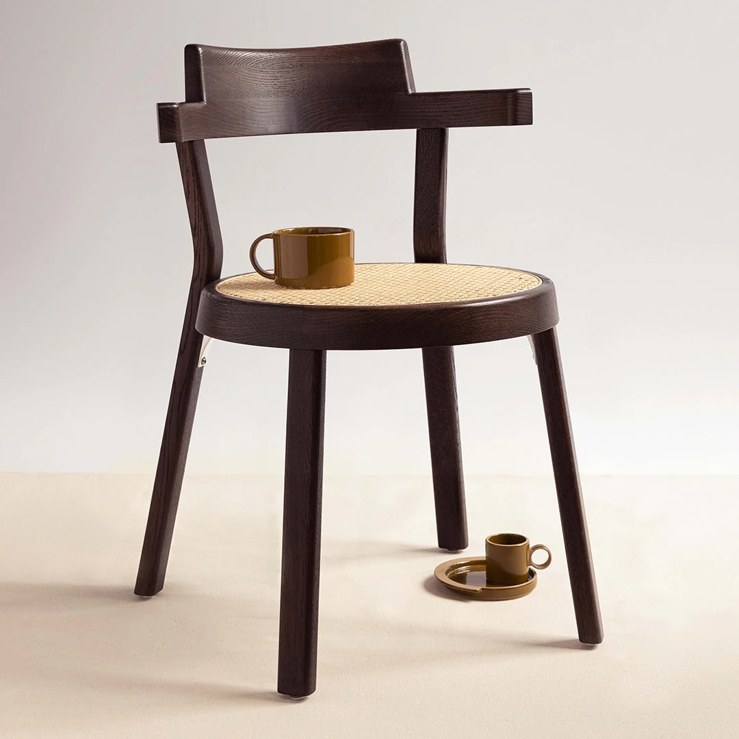 Pagoda Side Chair - Cane - Wood Leg - Image 6