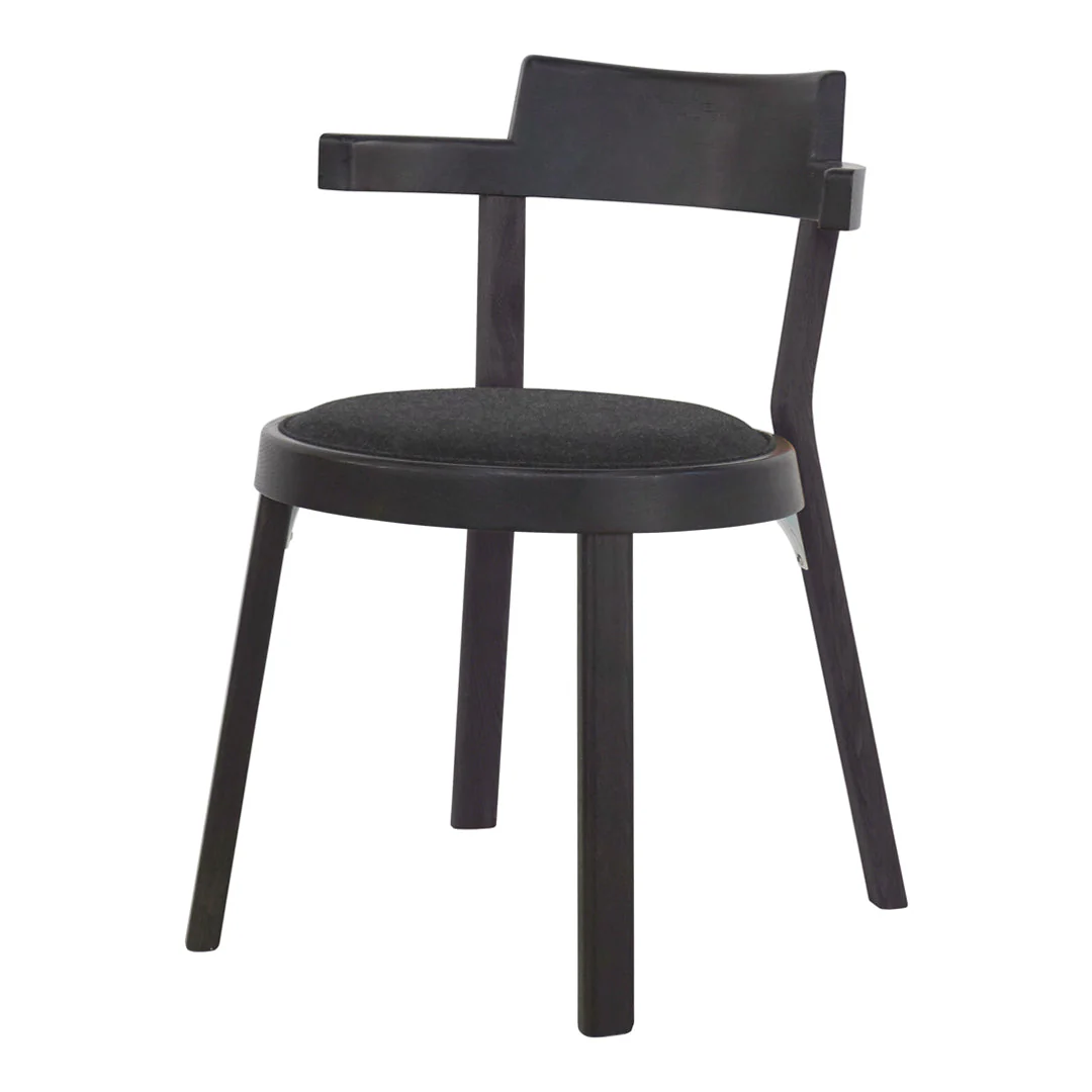 Pagoda Side Chair - Seat Upholstered - Wood Leg - Image 2