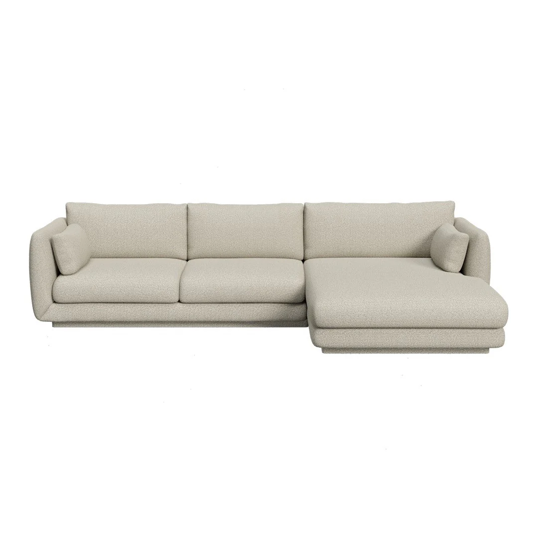 Bloom 2-Seater Sofa w/ Chaise Lounge - Plinth Base - Image 17