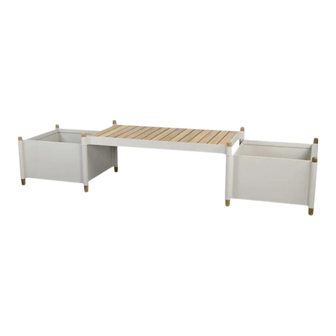 Sticks Outdoor Bench w/ Planters - Image 2
