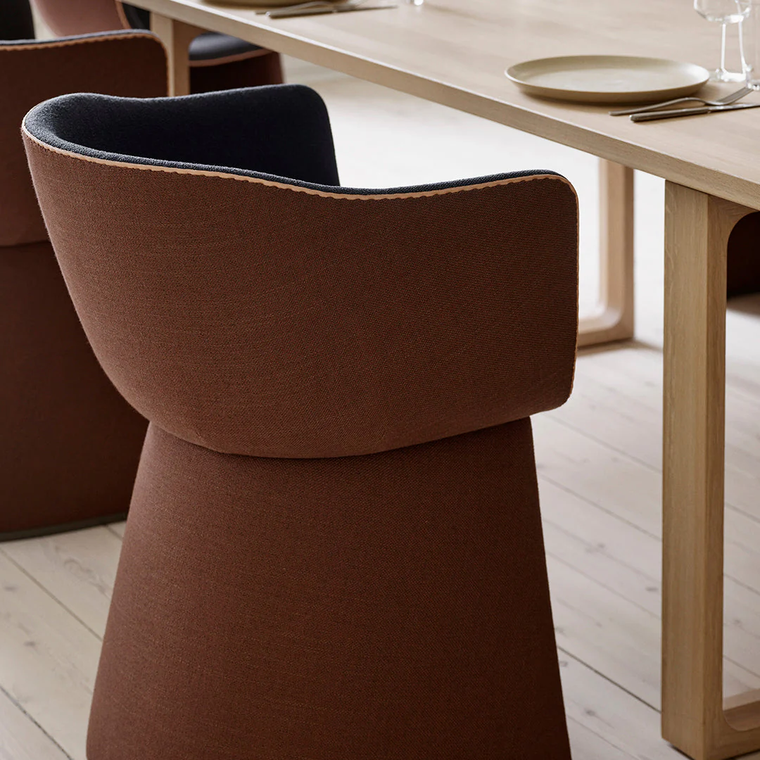 Monolit Dining Chair w/ Leather Piping - Image 13
