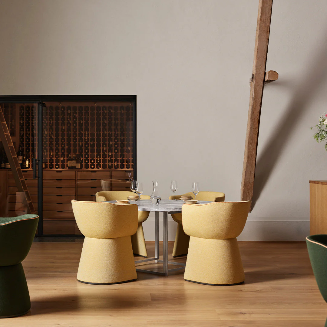 Monolit Dining Chair w/ Leather Piping - Image 17