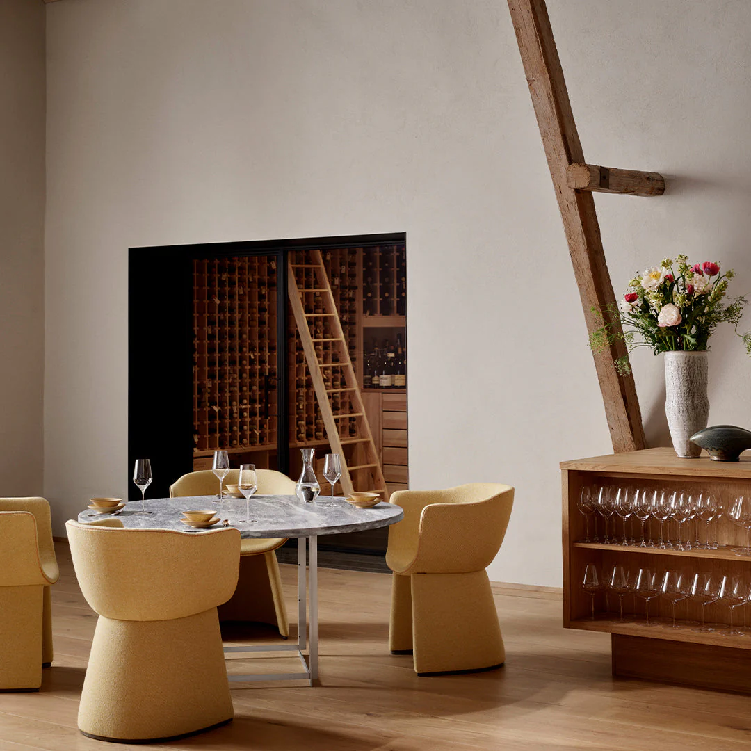 Monolit Dining Chair w/ Leather Piping - Image 18