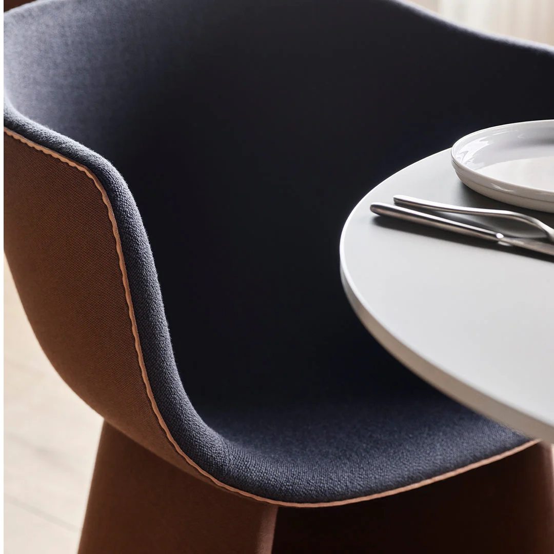 Monolit Dining Chair w/ Leather Piping - Image 6