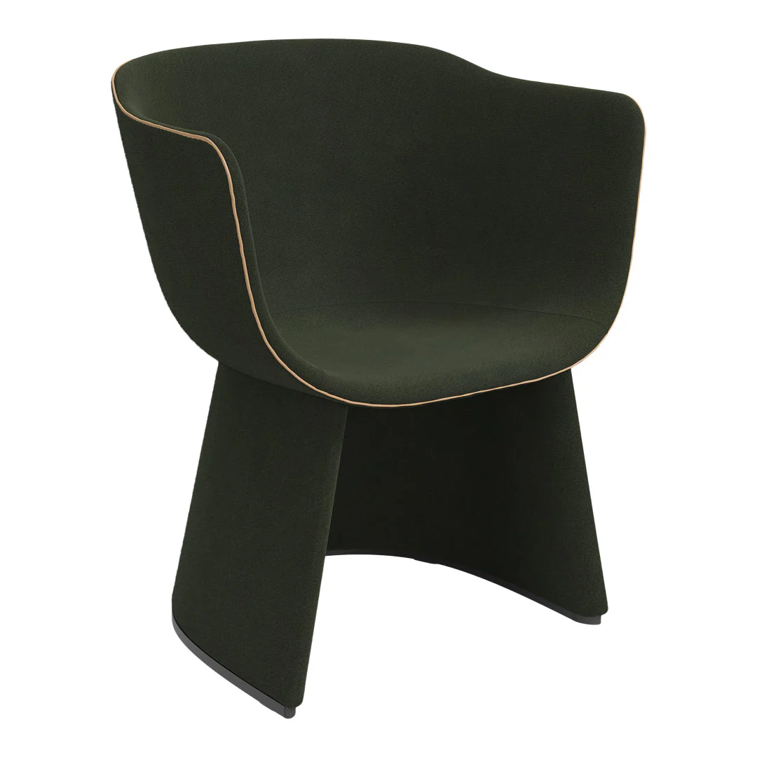 Monolit Lounge Chair w/ Leather Piping - Image 2
