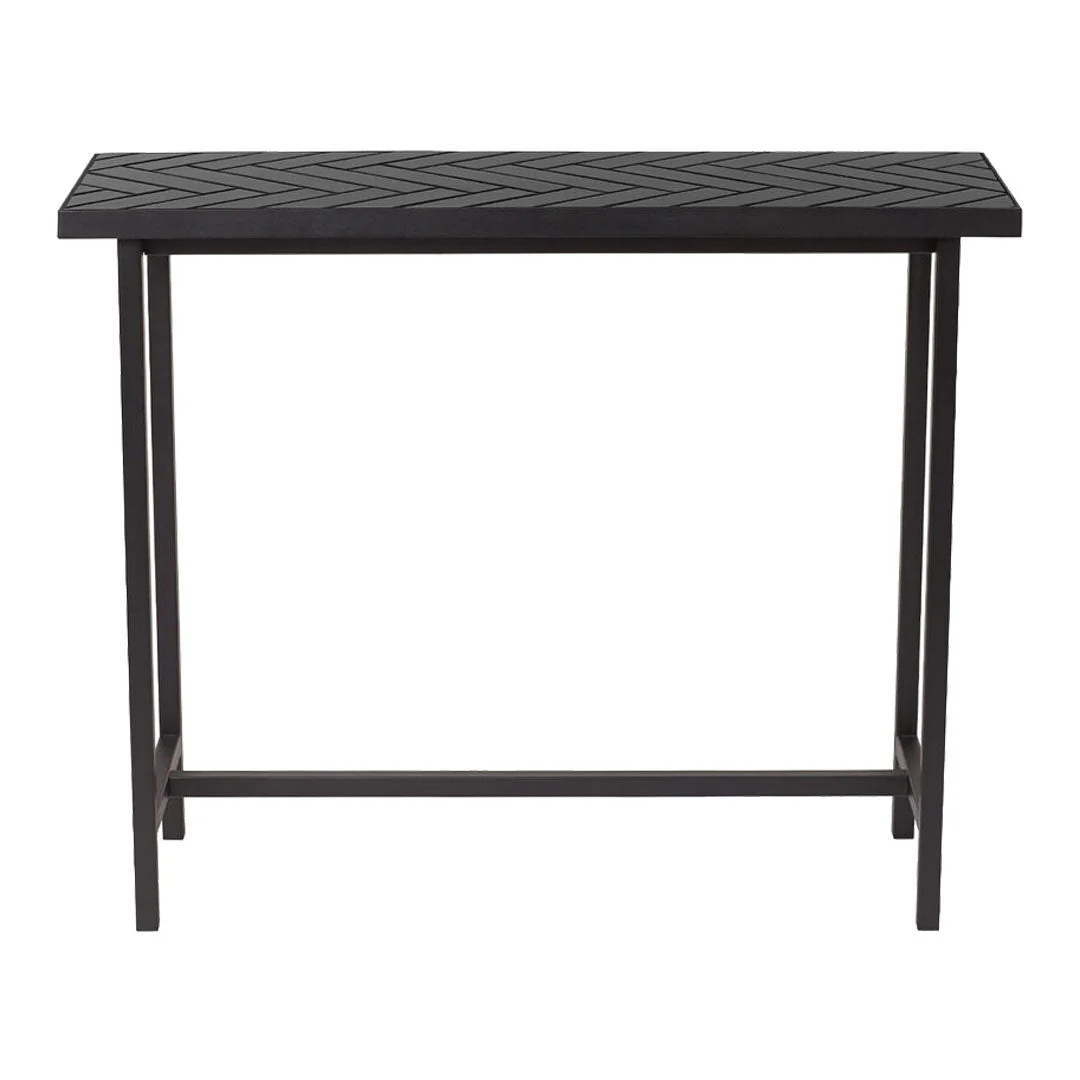 Herringbone Tile Console Table