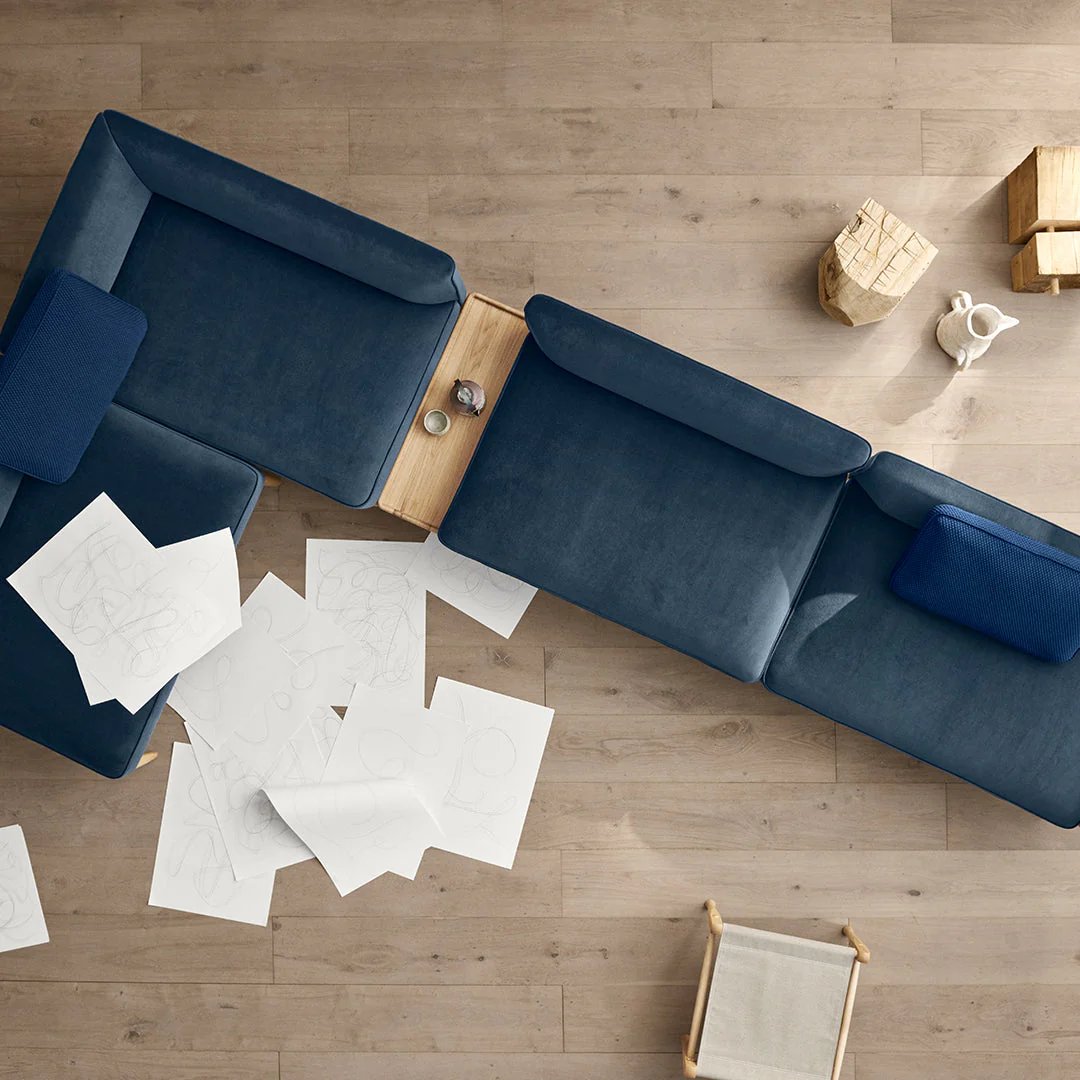 E331 Embrace Modular Sofa w/ Left Table (58.3" L) - Image 20