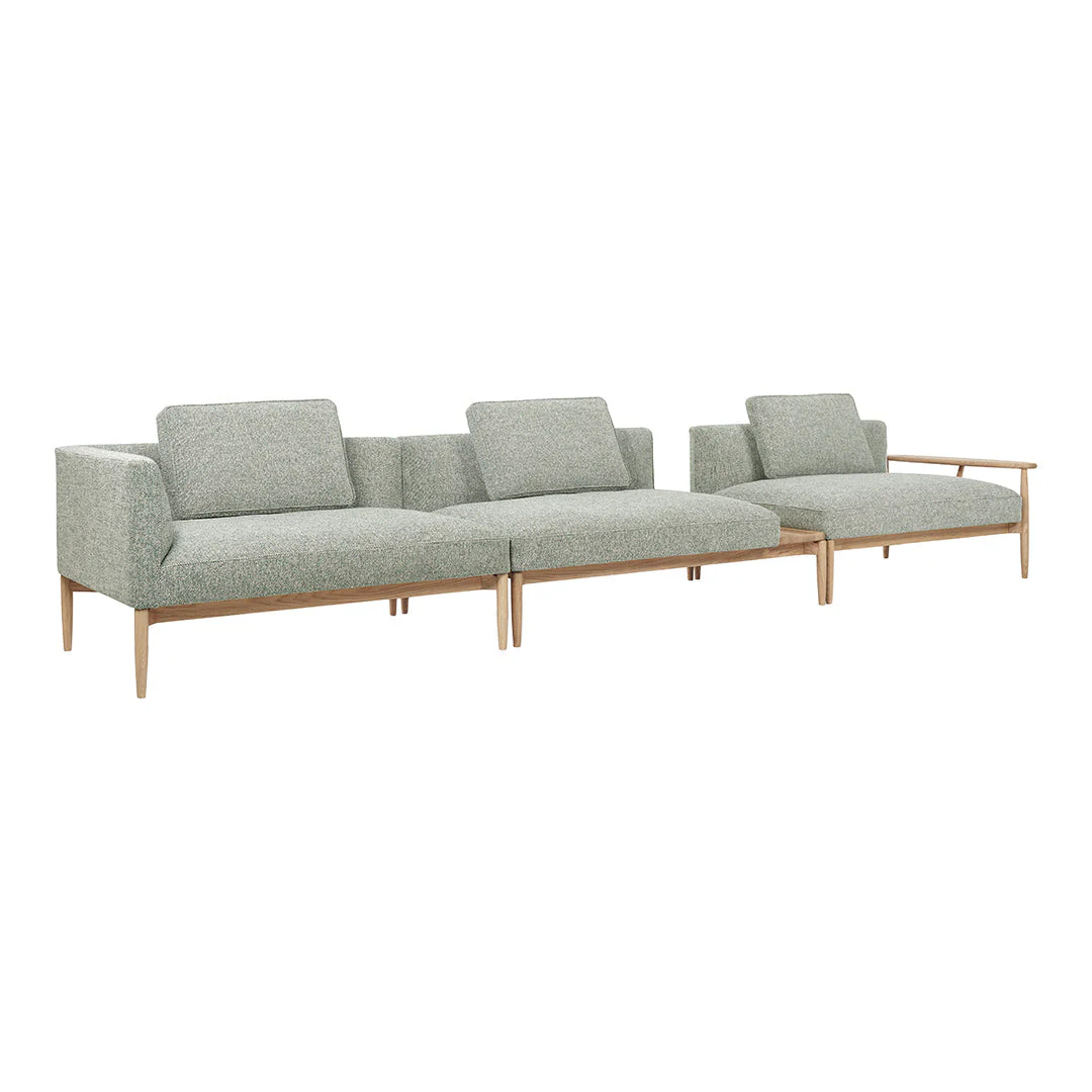 E331 Embrace Modular Sofa w/ Right Table (58.3" L) - Image 7
