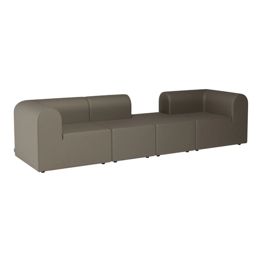 Paradigm 4-Seater Sofa w/ Pouf - Image 3