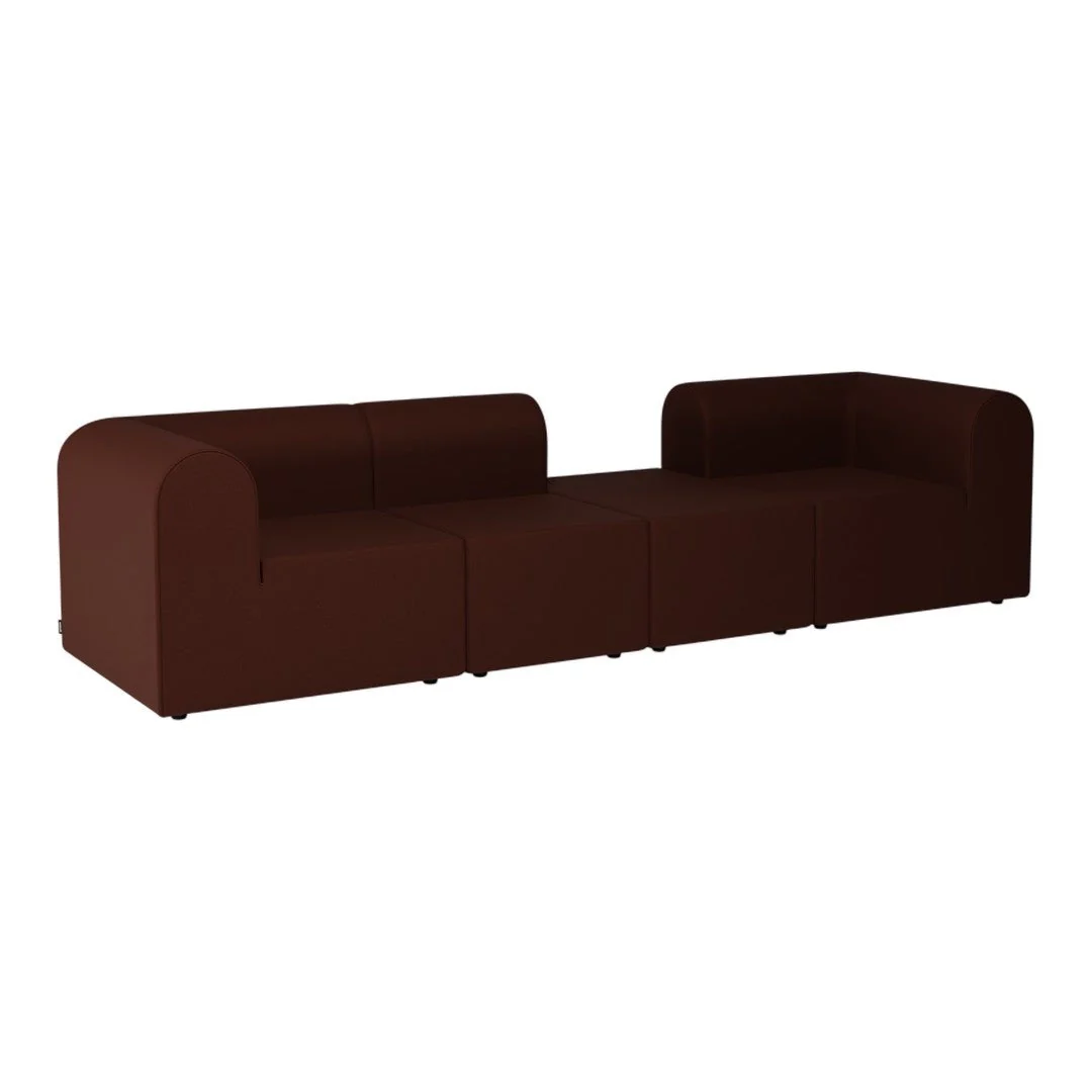 Paradigm 4-Seater Sofa w/ Pouf - Image 9