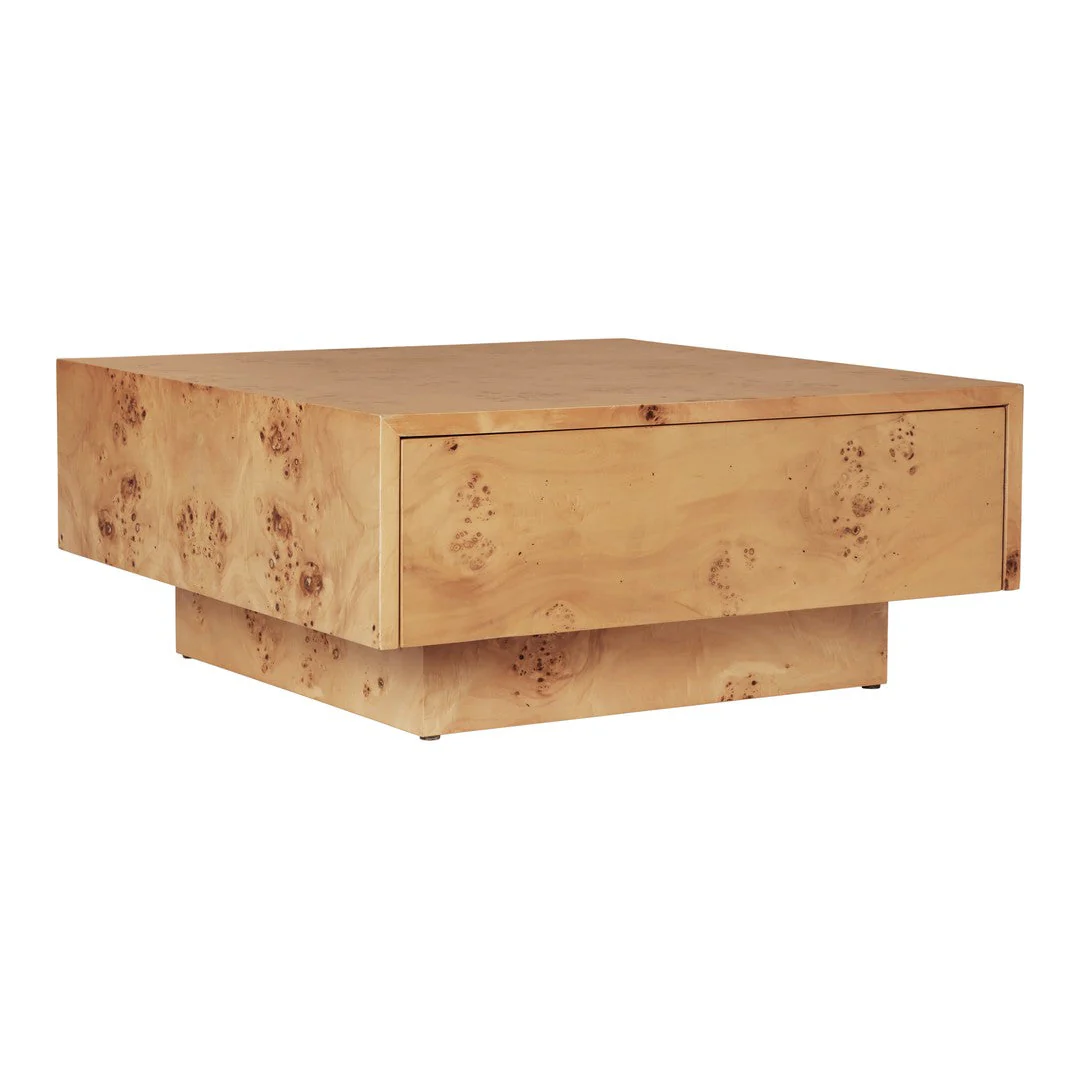 Burl Storage Coffee Table - Image 2