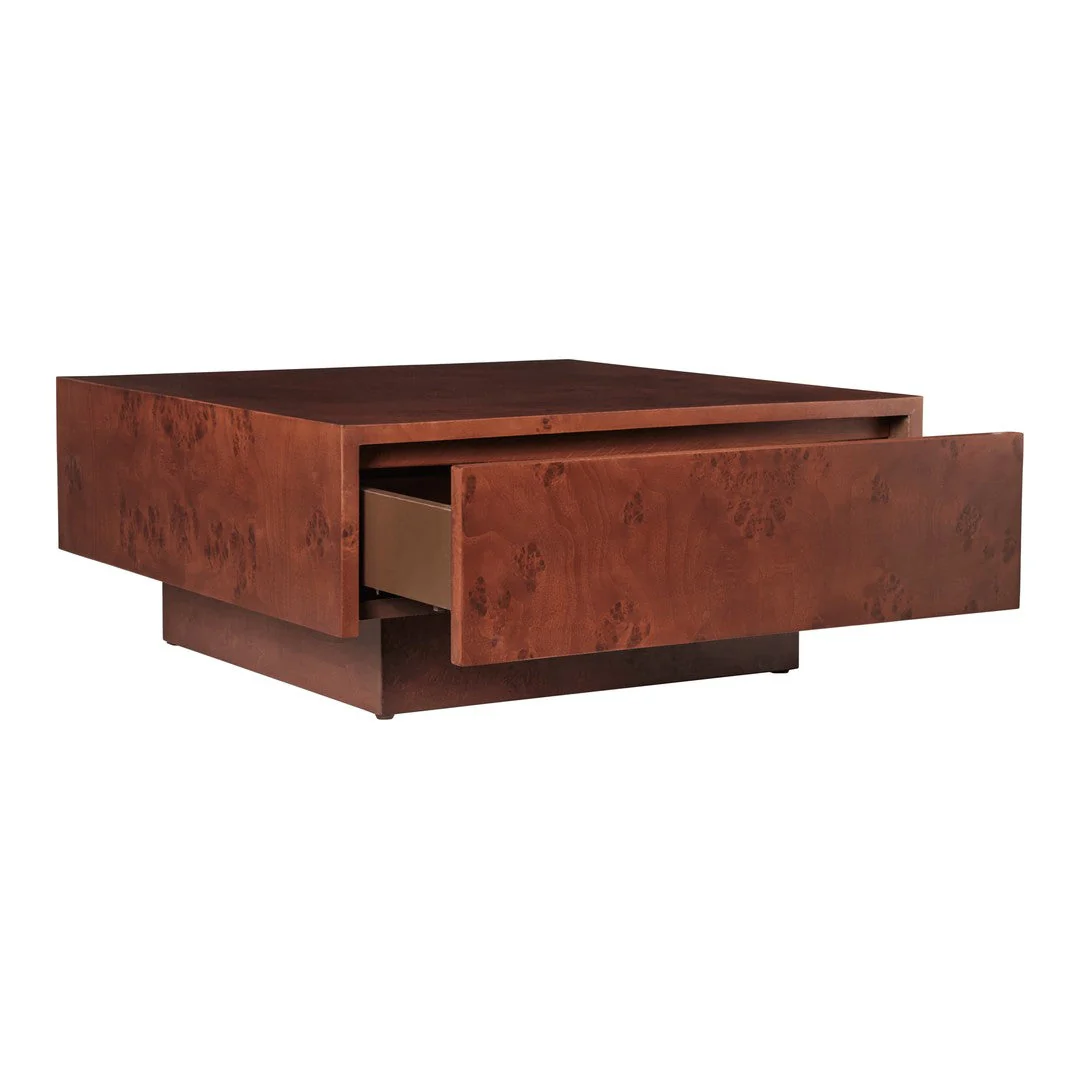 Burl Storage Coffee Table - Image 3