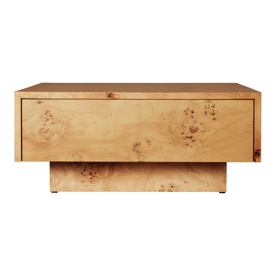 Burl Storage Coffee Table - Image 6