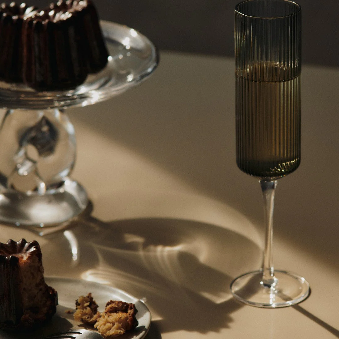 Ripple Champagne Flutes - Set of 2 - Image 4