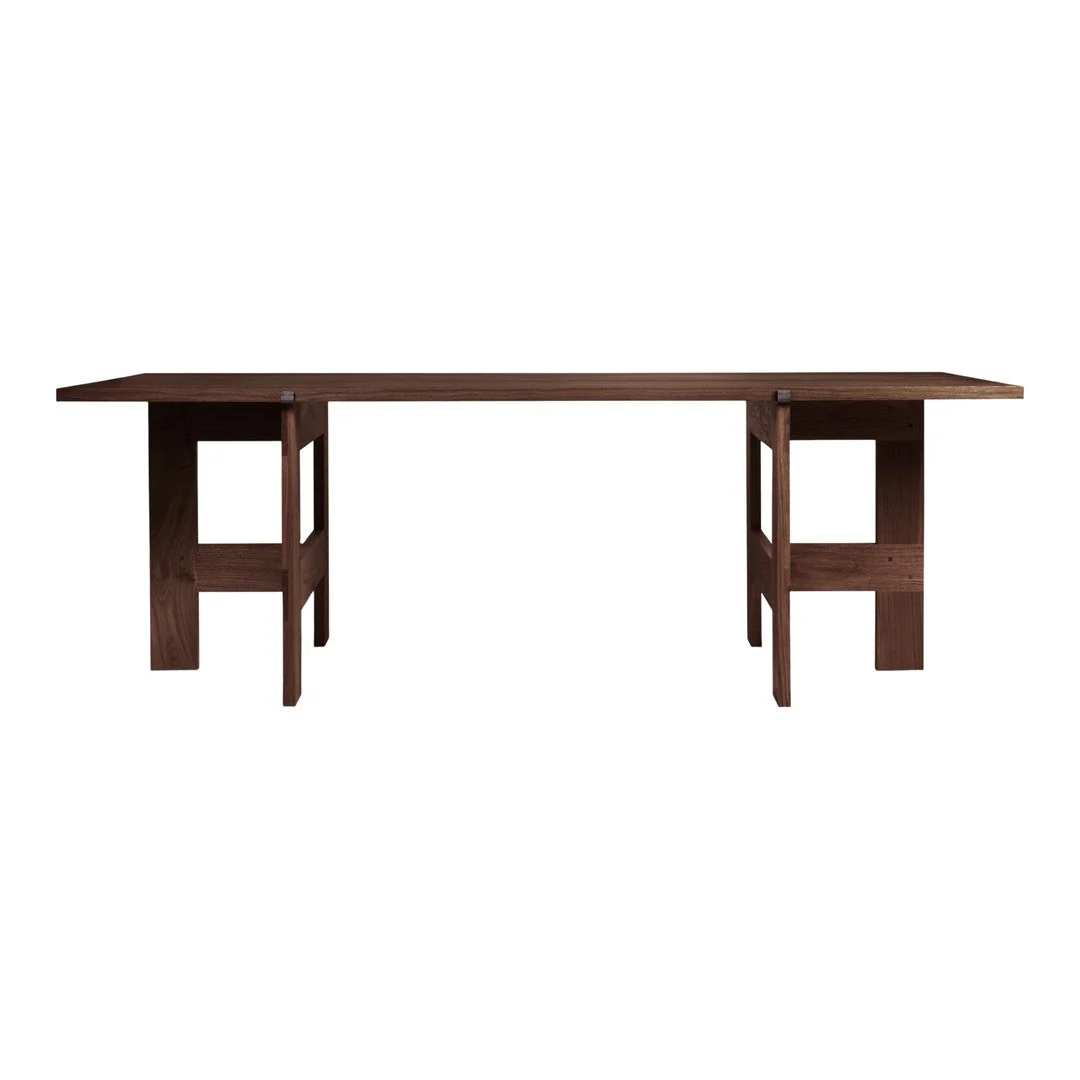Farmhouse Planks Trestle Table - Image 12