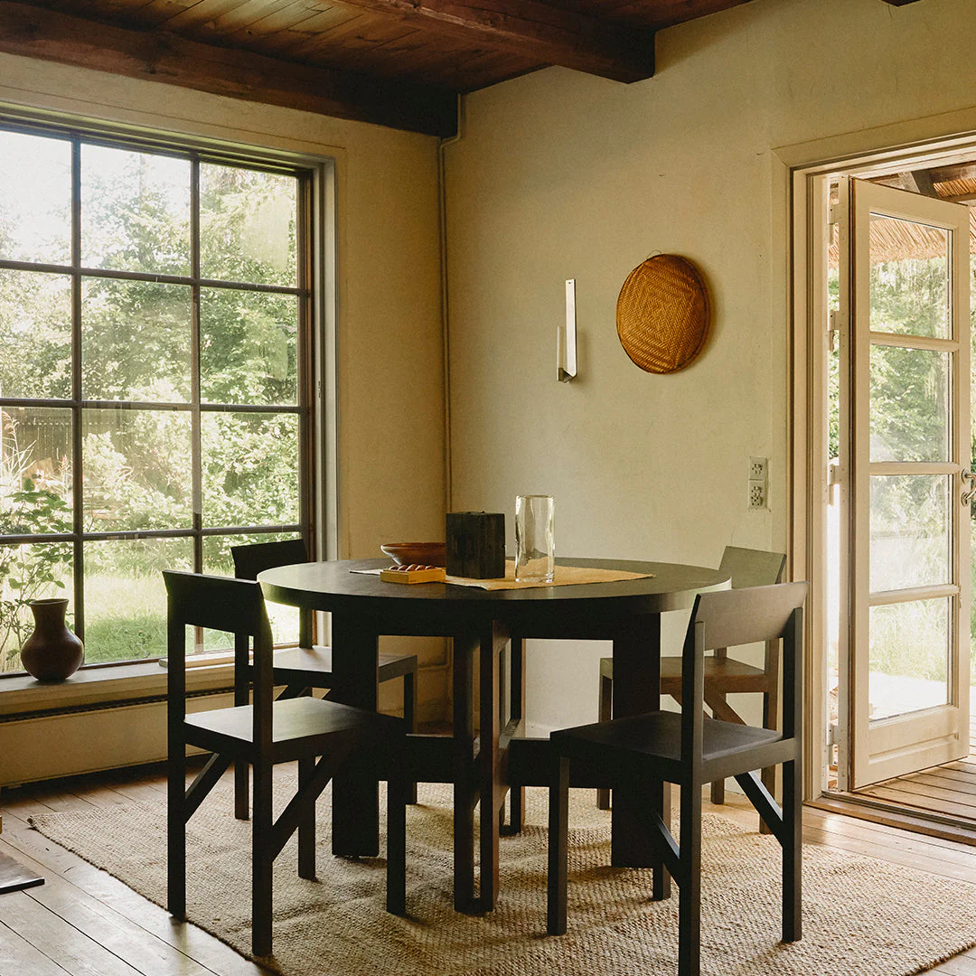 Farmhouse Round Trestle Table - Image 17