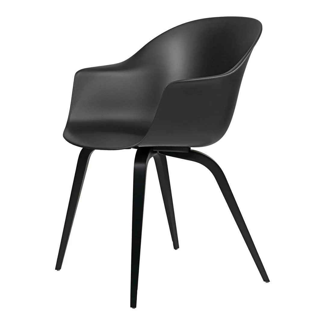 Bat Dining Armchair - Wood Base