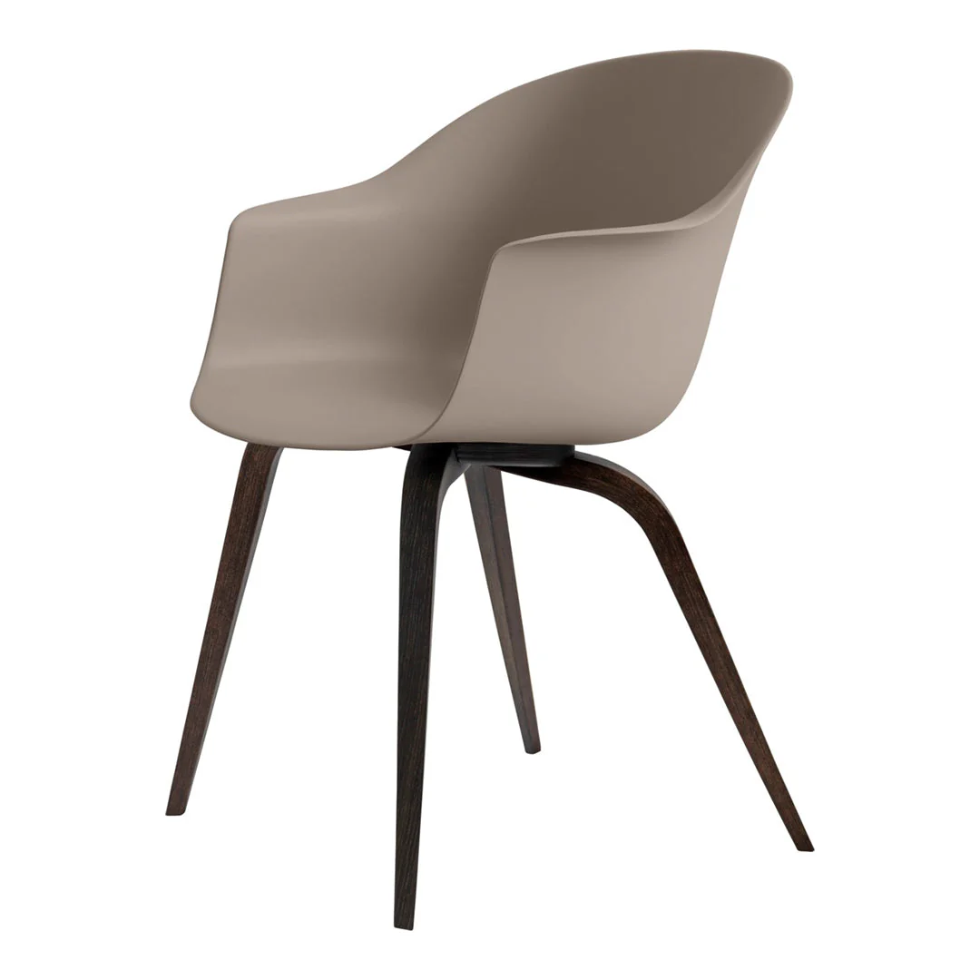 Bat Dining Armchair - Wood Base - Image 3