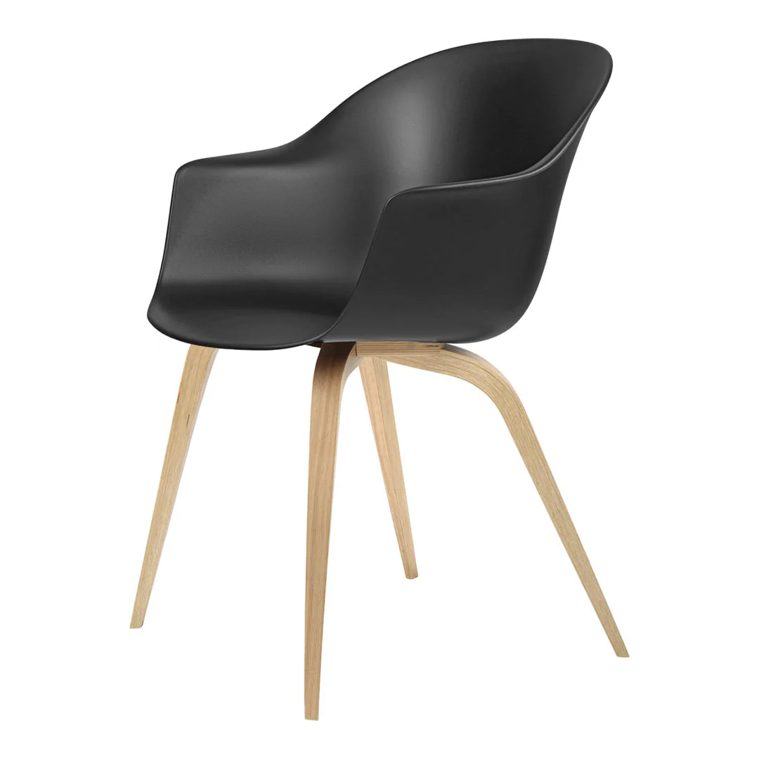 Bat Dining Armchair - Wood Base - Image 4