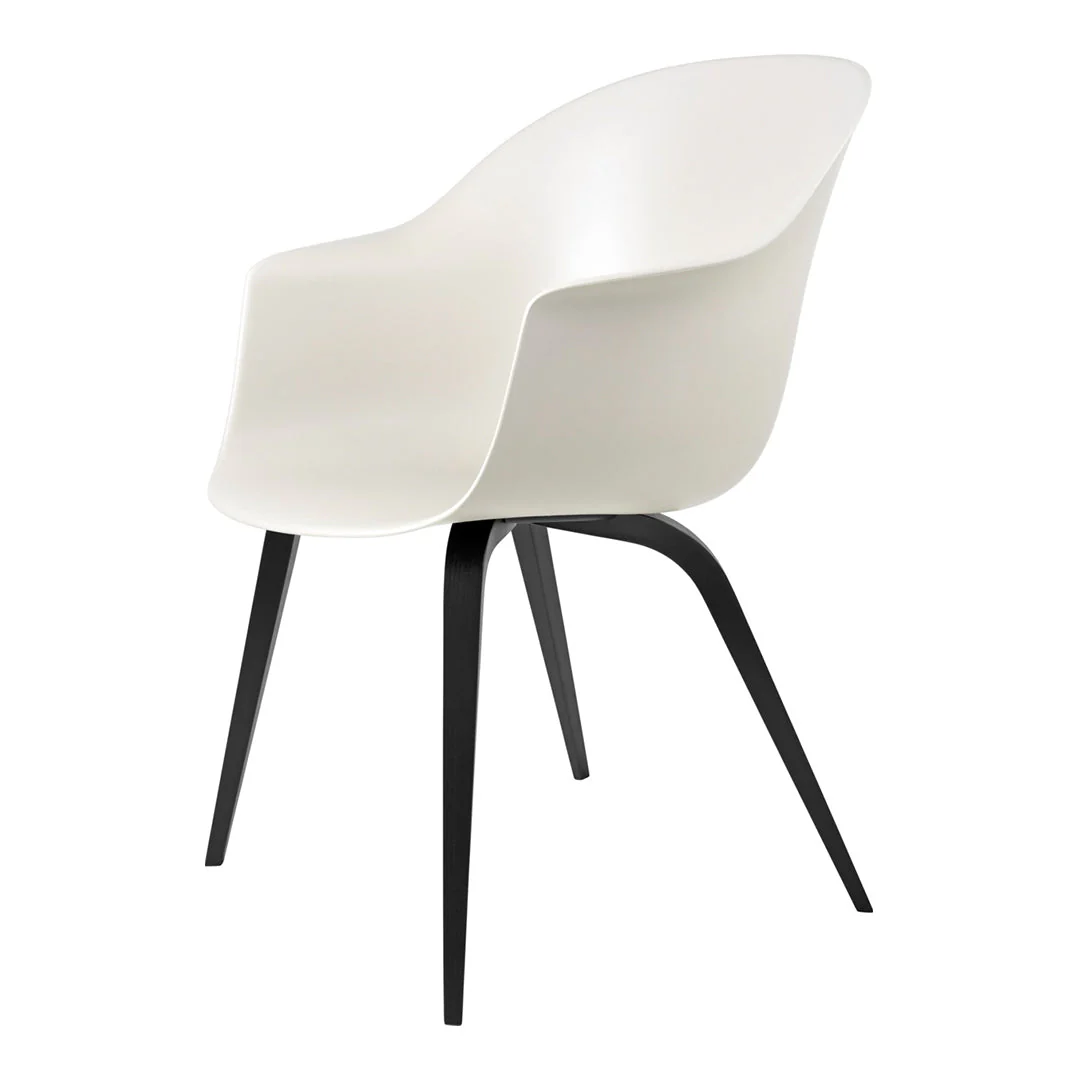 Bat Dining Armchair - Wood Base - Image 5
