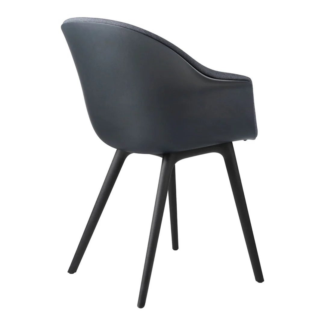 Bat Dining Chair - Front Upholstered - Plastic Base - Image 3