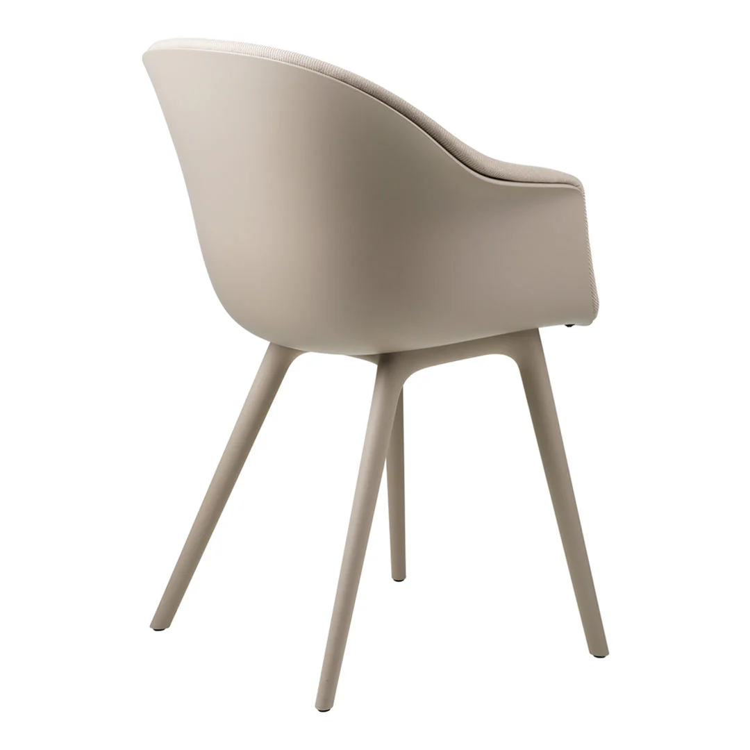 Bat Dining Chair - Front Upholstered - Plastic Base - Image 4