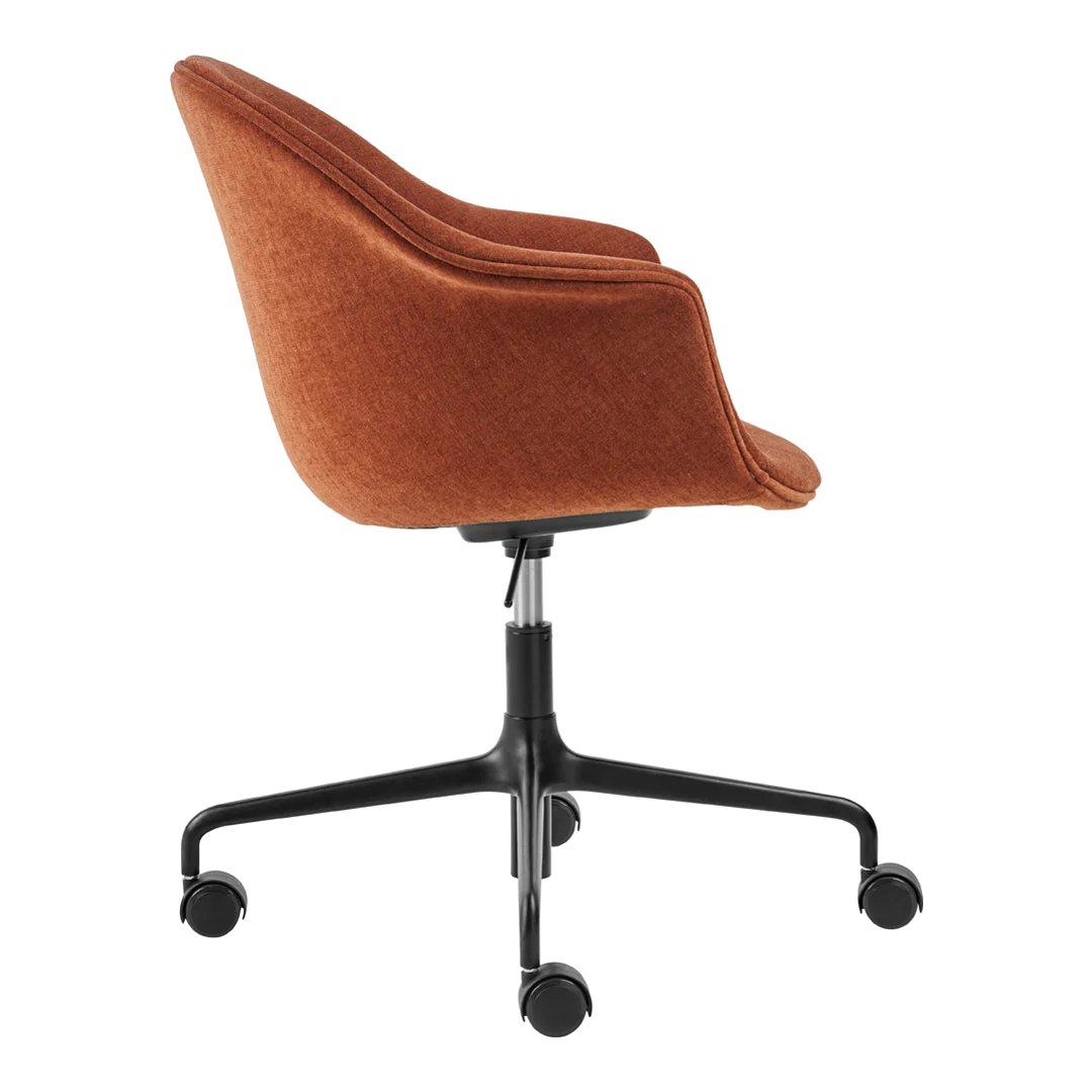 Bat Meeting Chair - 4-Star Base w/ Casters - Height Adjustable - Fully Upholstered - Image 2