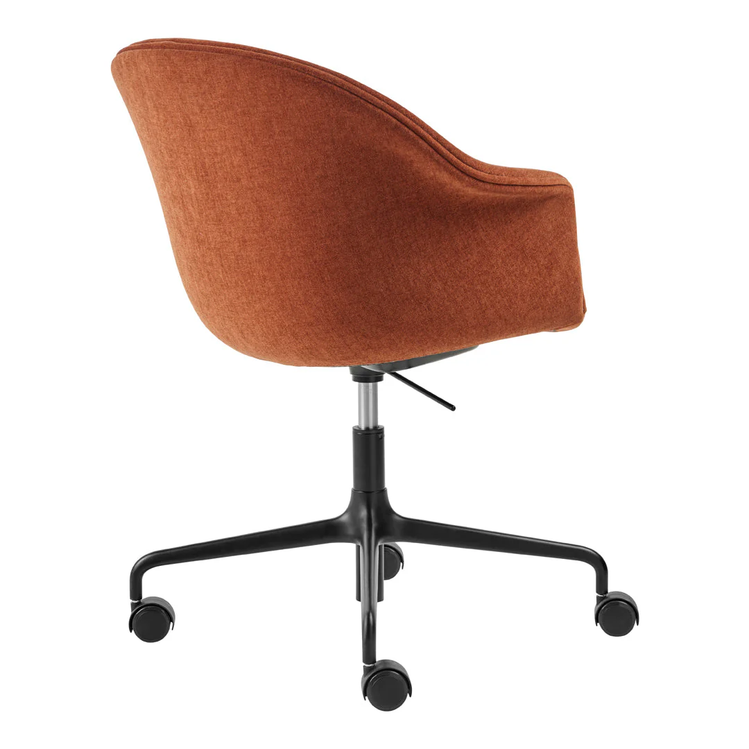 Bat Meeting Chair - 4-Star Base w/ Casters - Height Adjustable - Fully Upholstered - Image 3