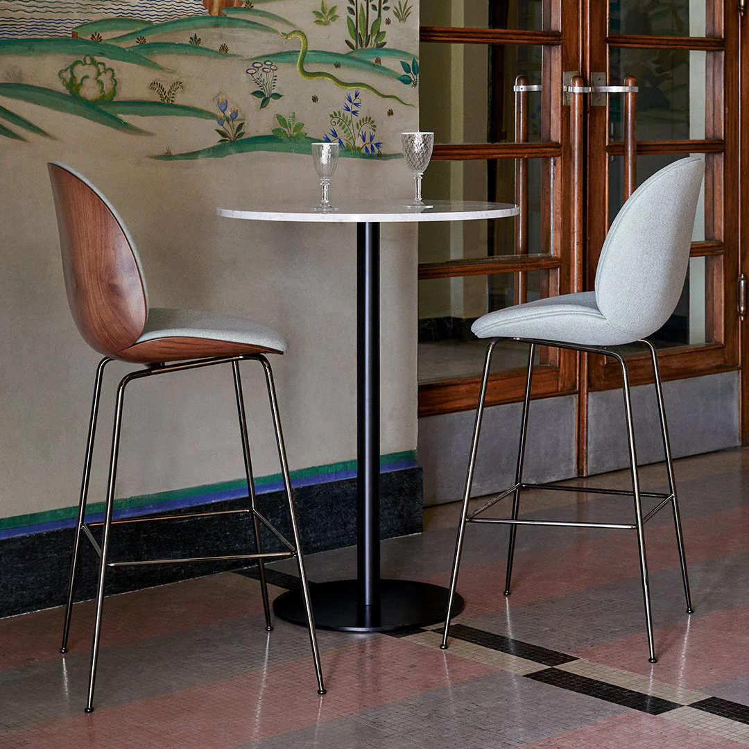 Beetle Bar Chair - Front Upholstered - 77 - Conic Base - 3D Veneer Shell - Image 6