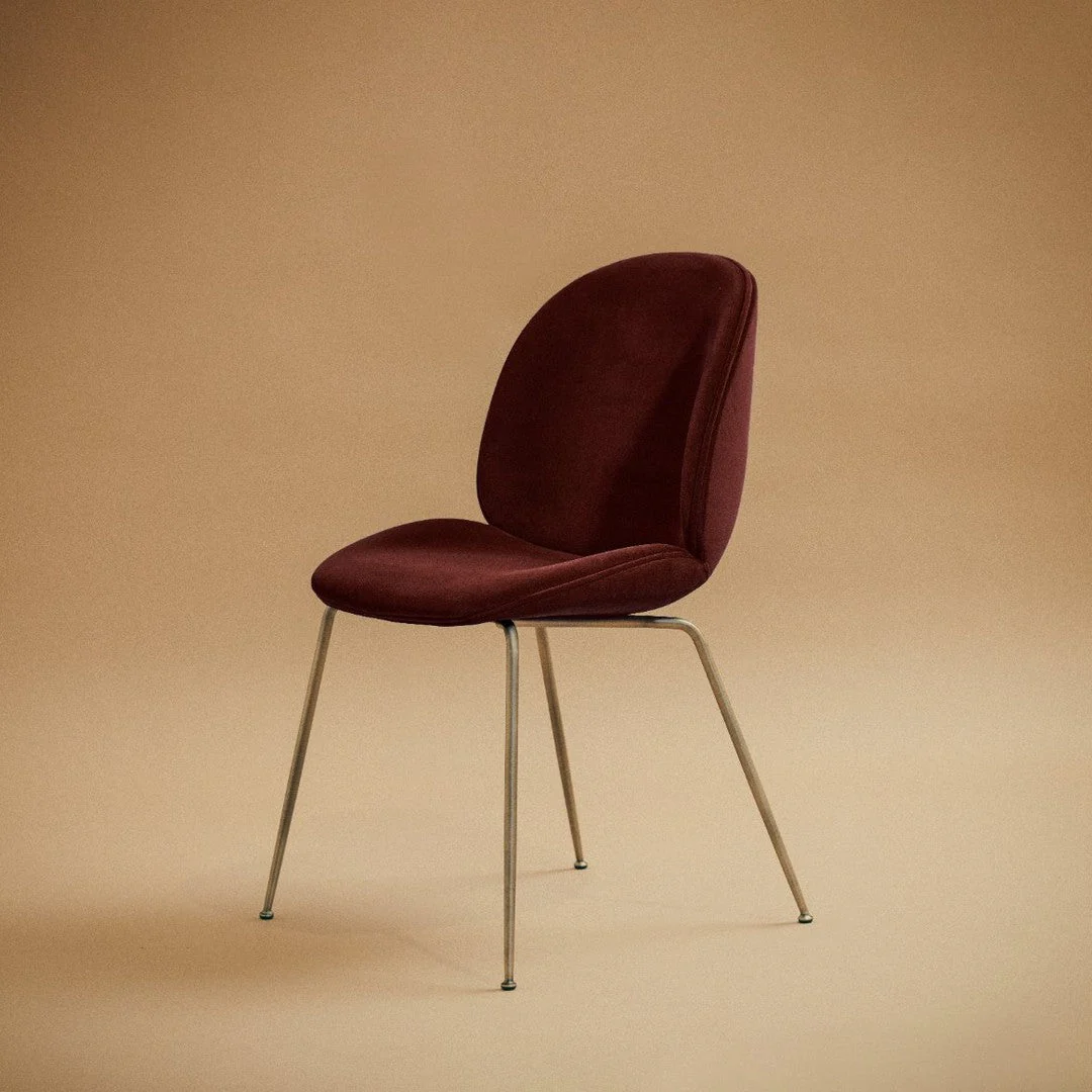 Beetle Dining Chair - Conic Base - Fully Upholstered - Image 10