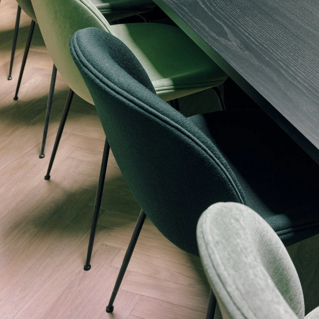 Beetle Dining Chair - Conic Base - Fully Upholstered - Image 11